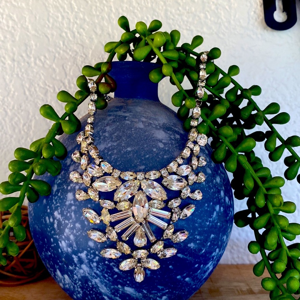 Vintage rhinestone Crystal necklace